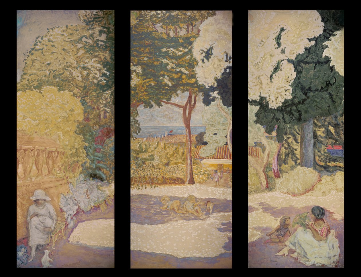 Ved Middelhavet (triptykon) af Pierre Bonnard