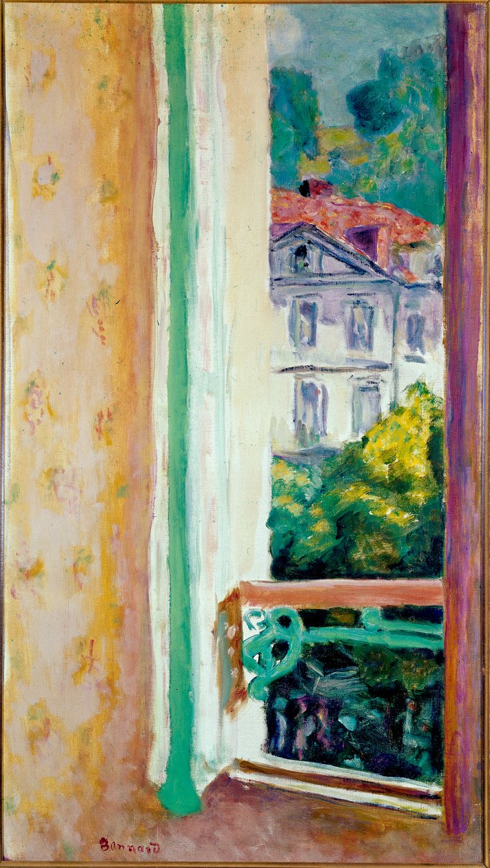 Åbent vindue i Uriage-maleri af Pierre Bonnard (1867-1947) Milano, Jesi-samlingen af Pierre Bonnard