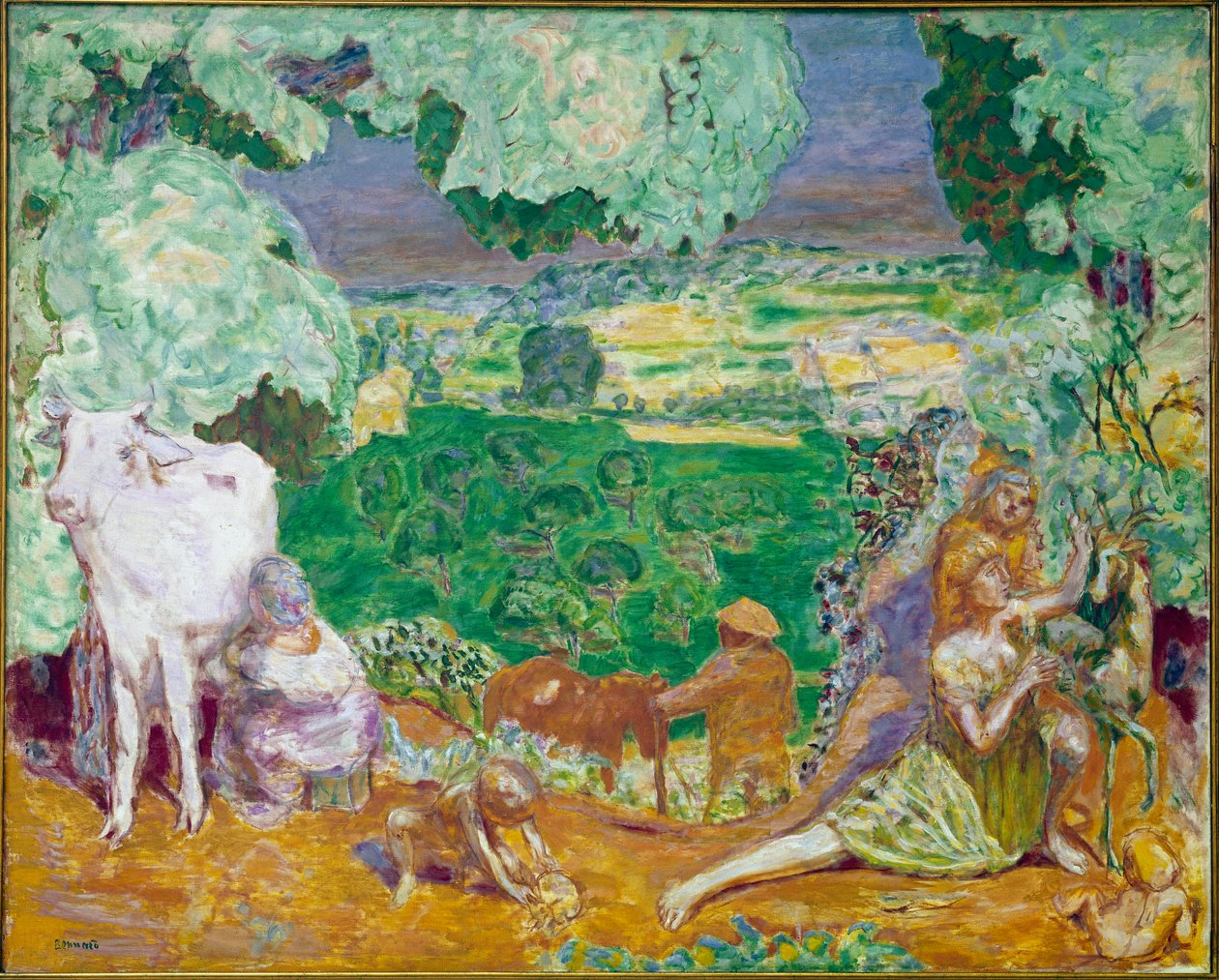 Pastoralsymfoni (olie på lærred af Pierre Bonnard