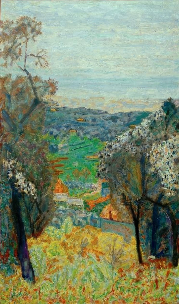 Cannet landskab af Pierre Bonnard