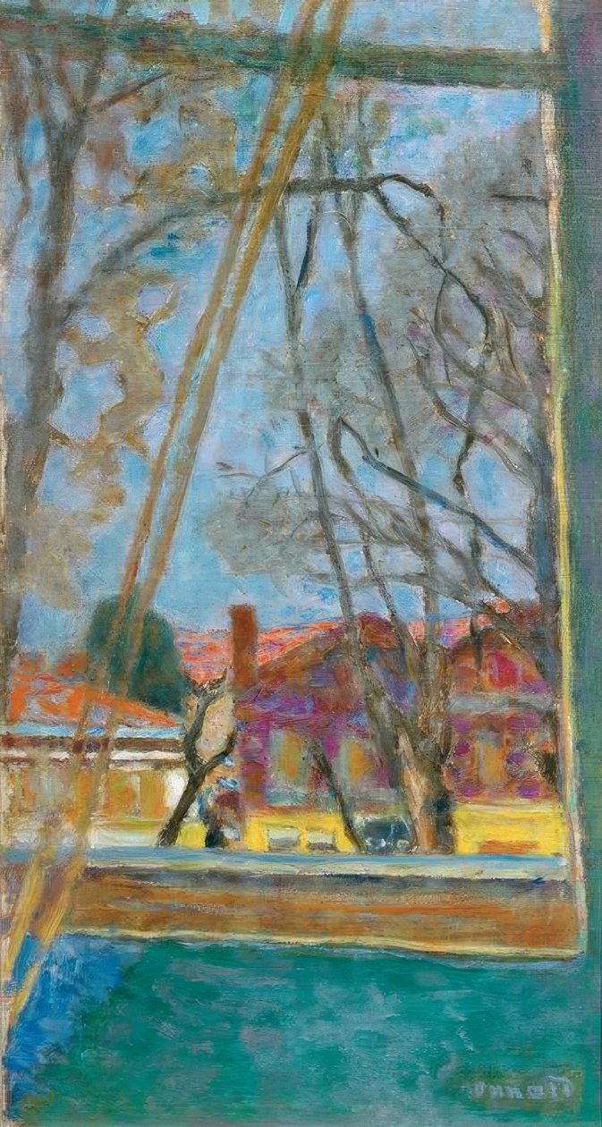 Landskab gennem et vindue af Pierre Bonnard