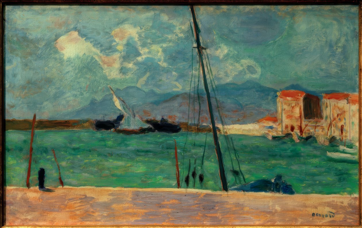 Cannes havn eller det latinske sejl af Pierre Bonnard