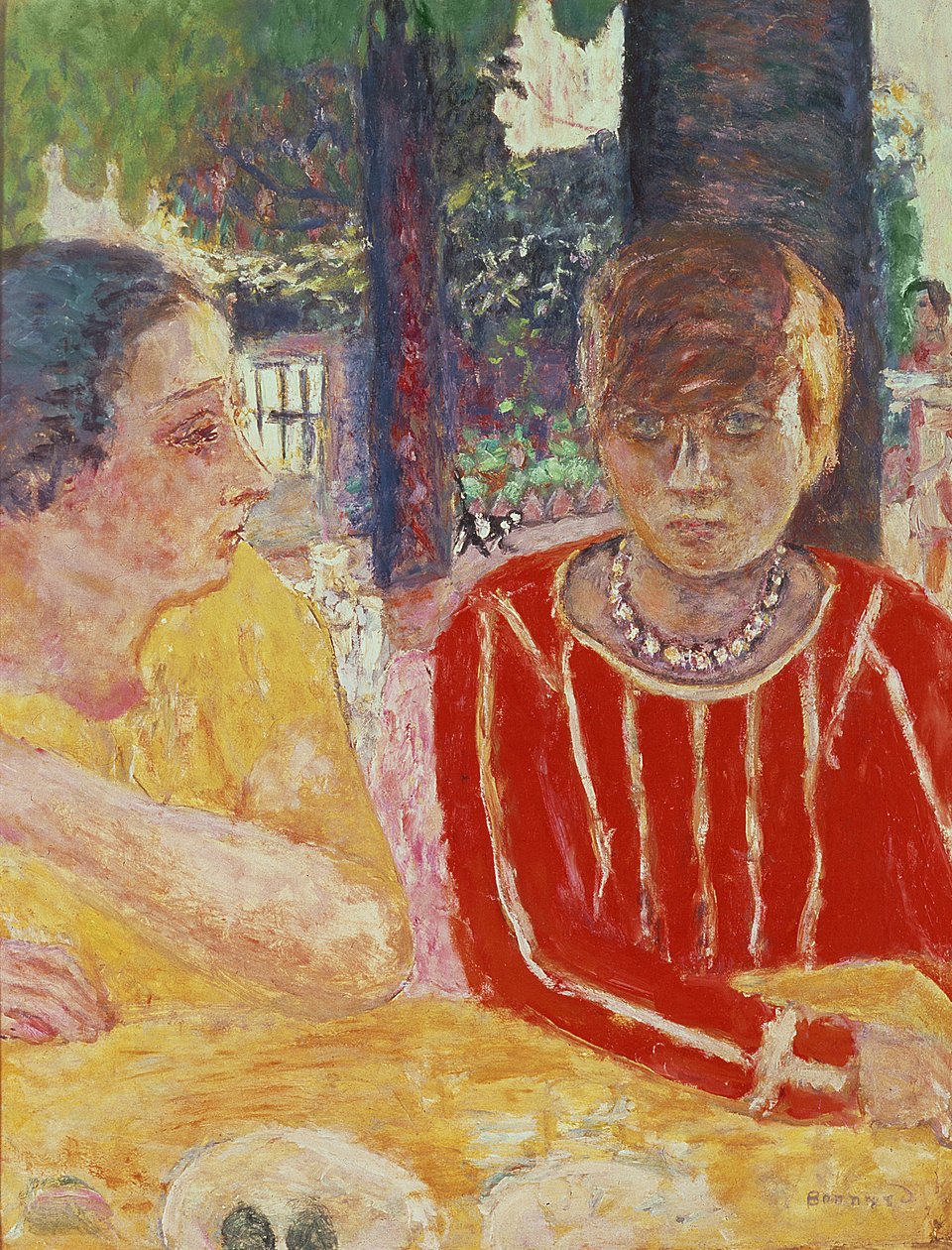 Portræt af Madame Reine Natanson og Marthe Bonnard, 1928 af Pierre Bonnard