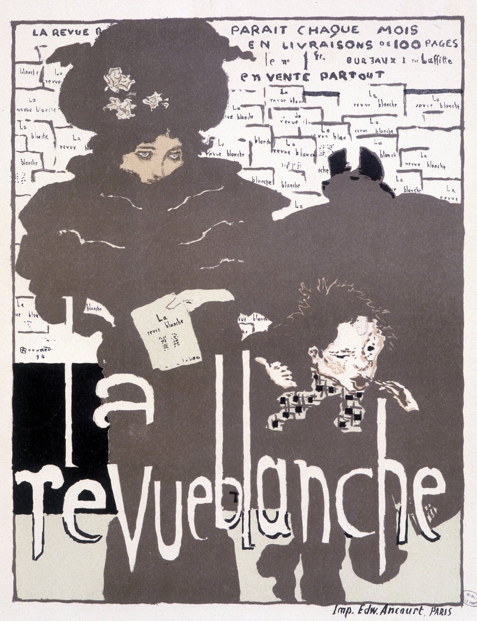 Presseplakat for La Revue blanche. Illustration af Pierre Bonnard (1867 - 1947) af Pierre Bonnard