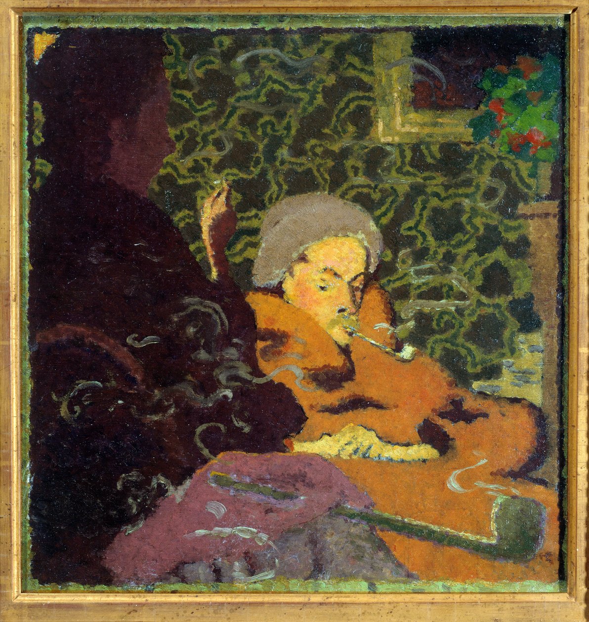 Privatliv. Karakterer, der ryger piben af Pierre Bonnard