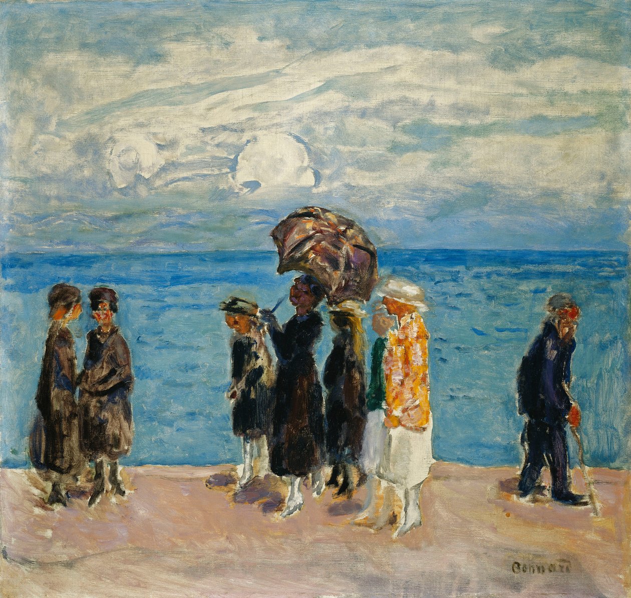 Vandrere ved havet; Vandrere ved havet af Pierre Bonnard