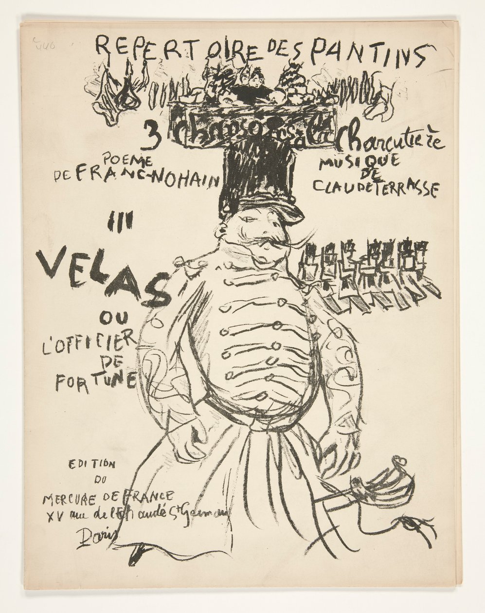 Vejviser over Theatre des Pantins af Pierre Bonnard