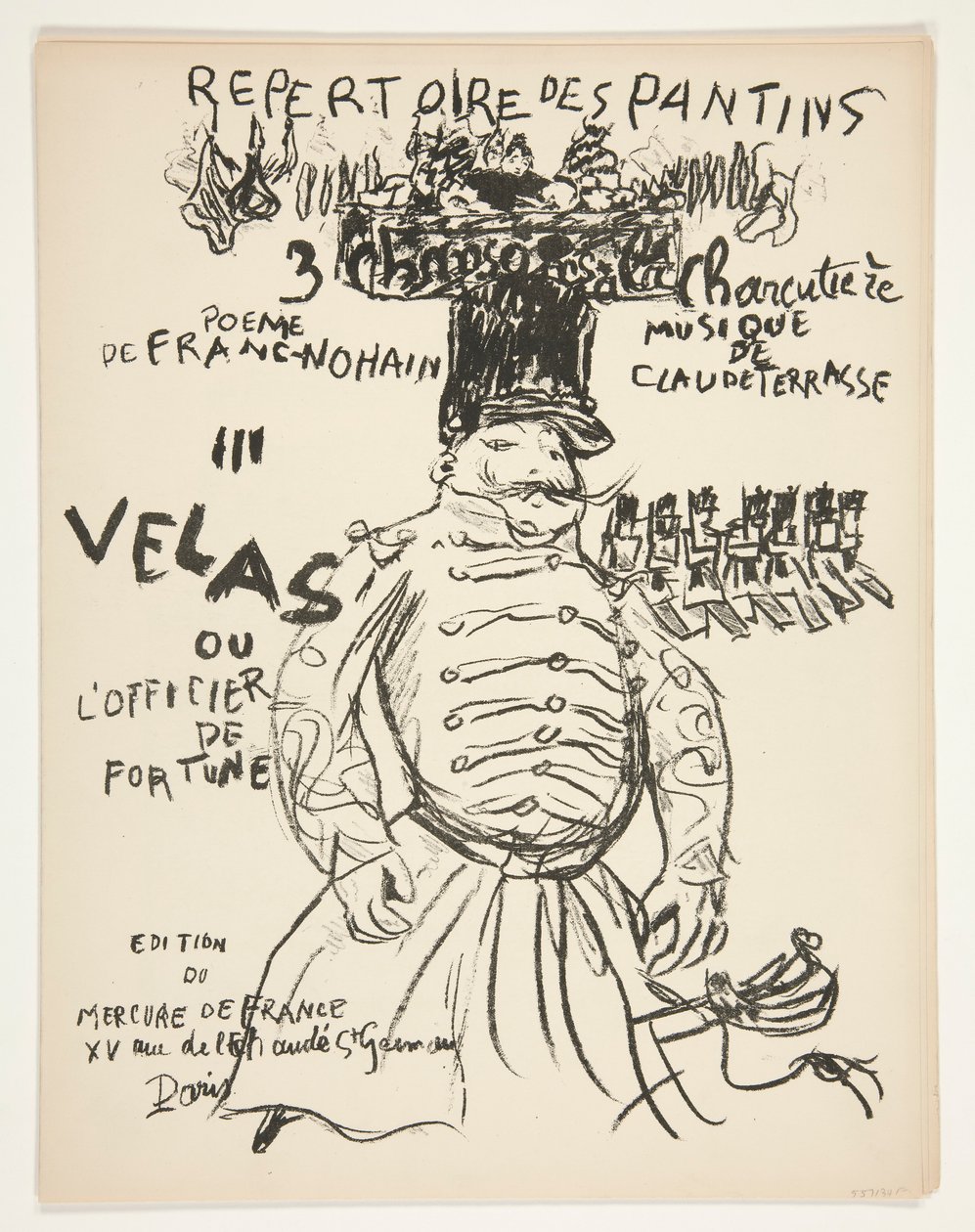 Repertoire af Theatre des Pantins - seks sange af Pierre Bonnard