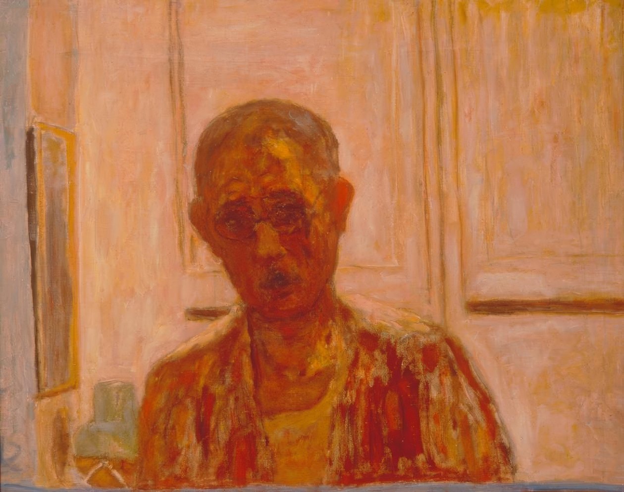 Selvportræt i spejlet af Pierre Bonnard