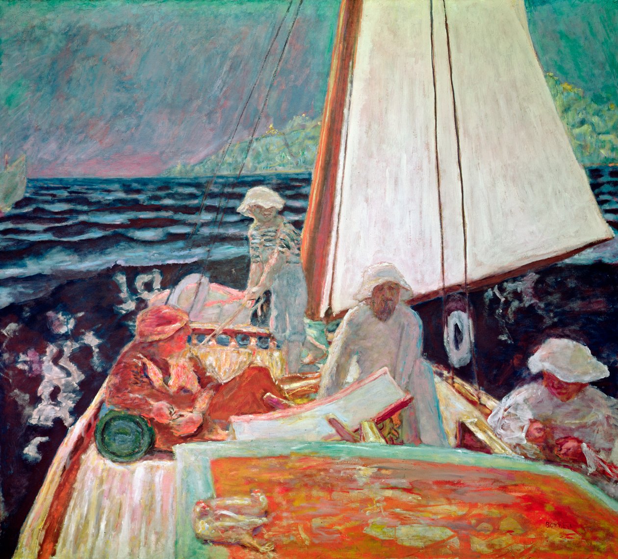 Signac og hans venner sejler, 1924-25 af Pierre Bonnard