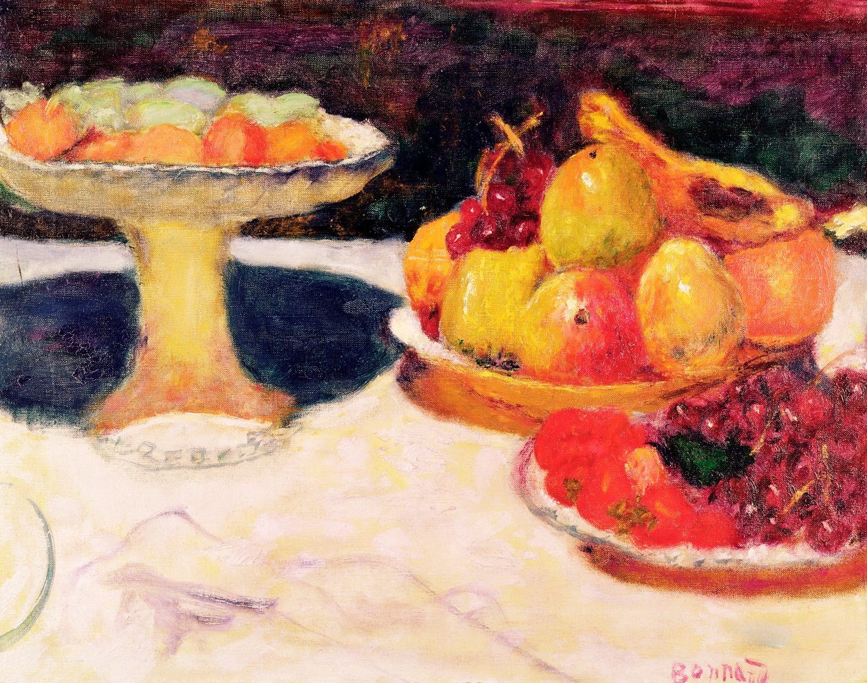 Stilleben med en frugtskål, 1933 af Pierre Bonnard
