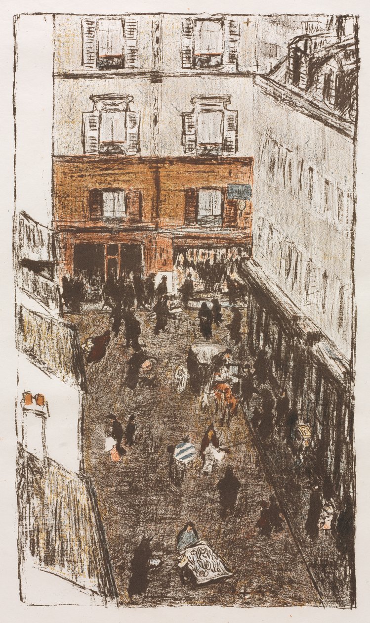 Gadehjørne set fra oven af Pierre Bonnard