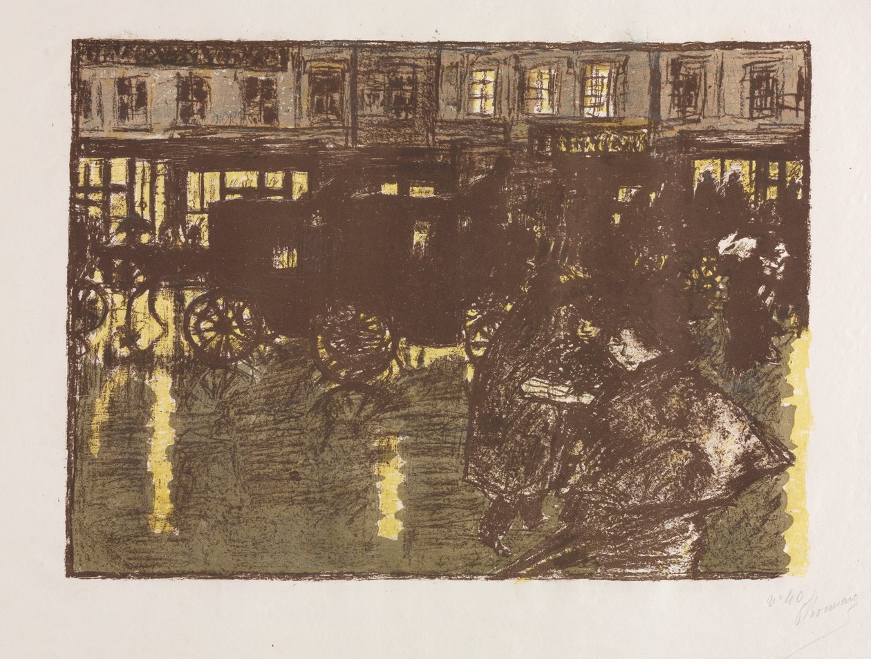 Gade ved Aften i regnen af Pierre Bonnard