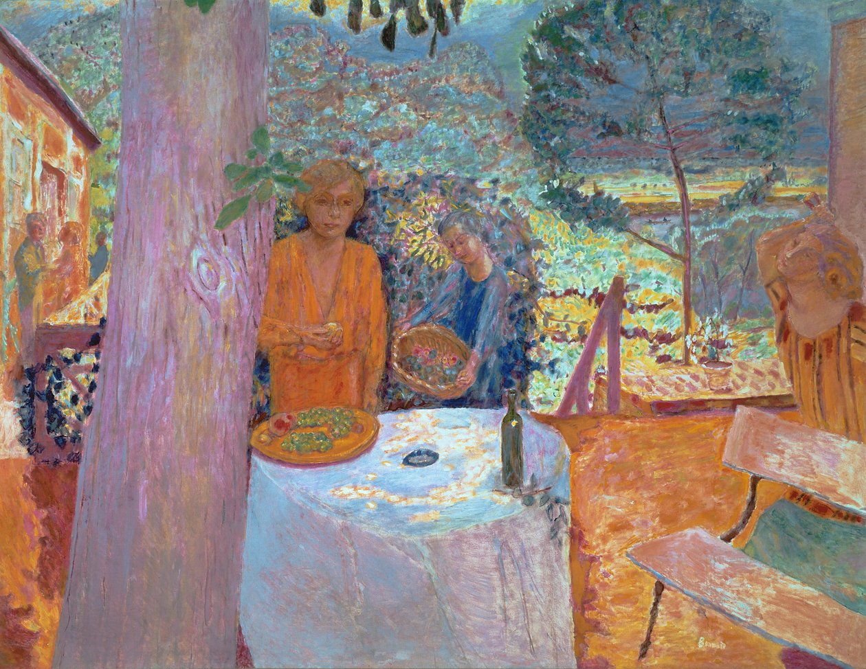 Terrasse ved Vernon, 1920-39 af Pierre Bonnard