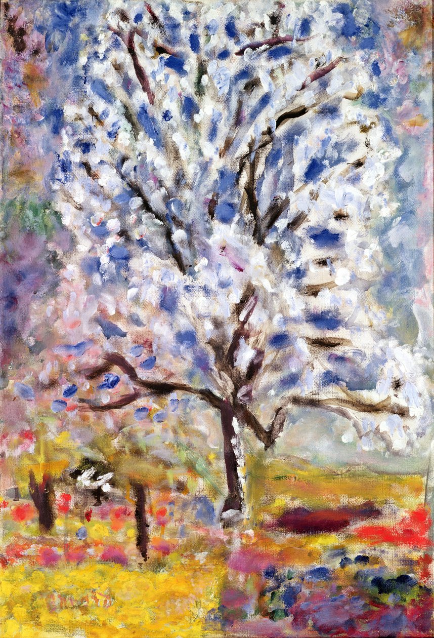 Mandeltræet i blomst, 1947 af Pierre Bonnard