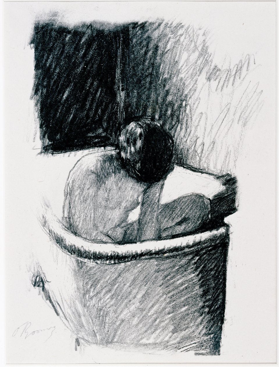 The Bath, ca. 1925 (litho) af Pierre Bonnard