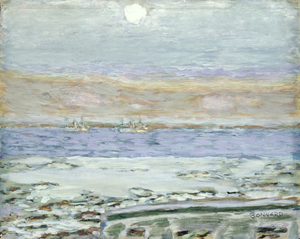 Cannes-bugten, 1930-33 (gouache & wc på papir) af Pierre Bonnard