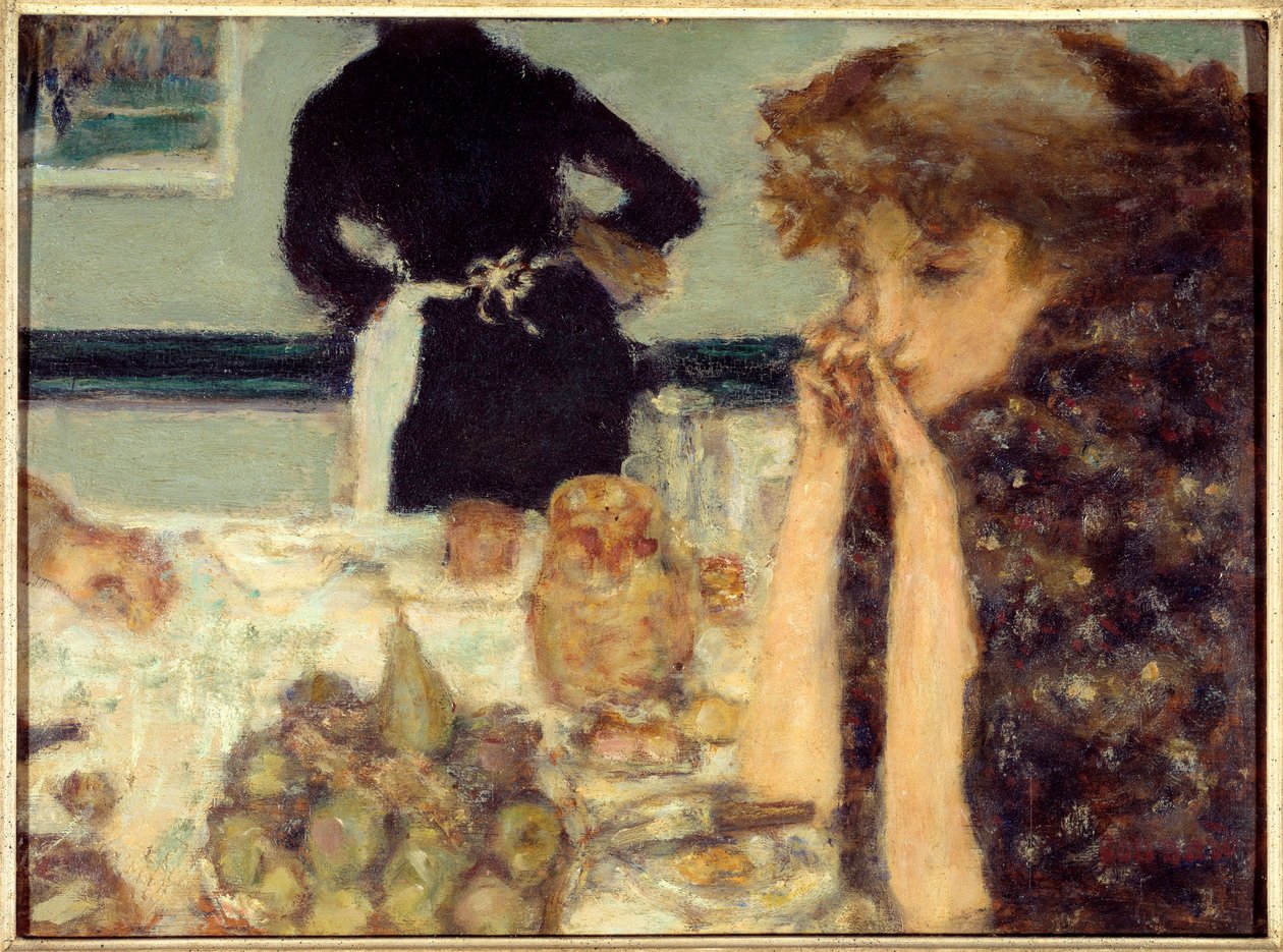 The Breakfast of Misia Portræt af Misia Sert, pianist og uhyggelig for mange kunstnere af Pierre Bonnard