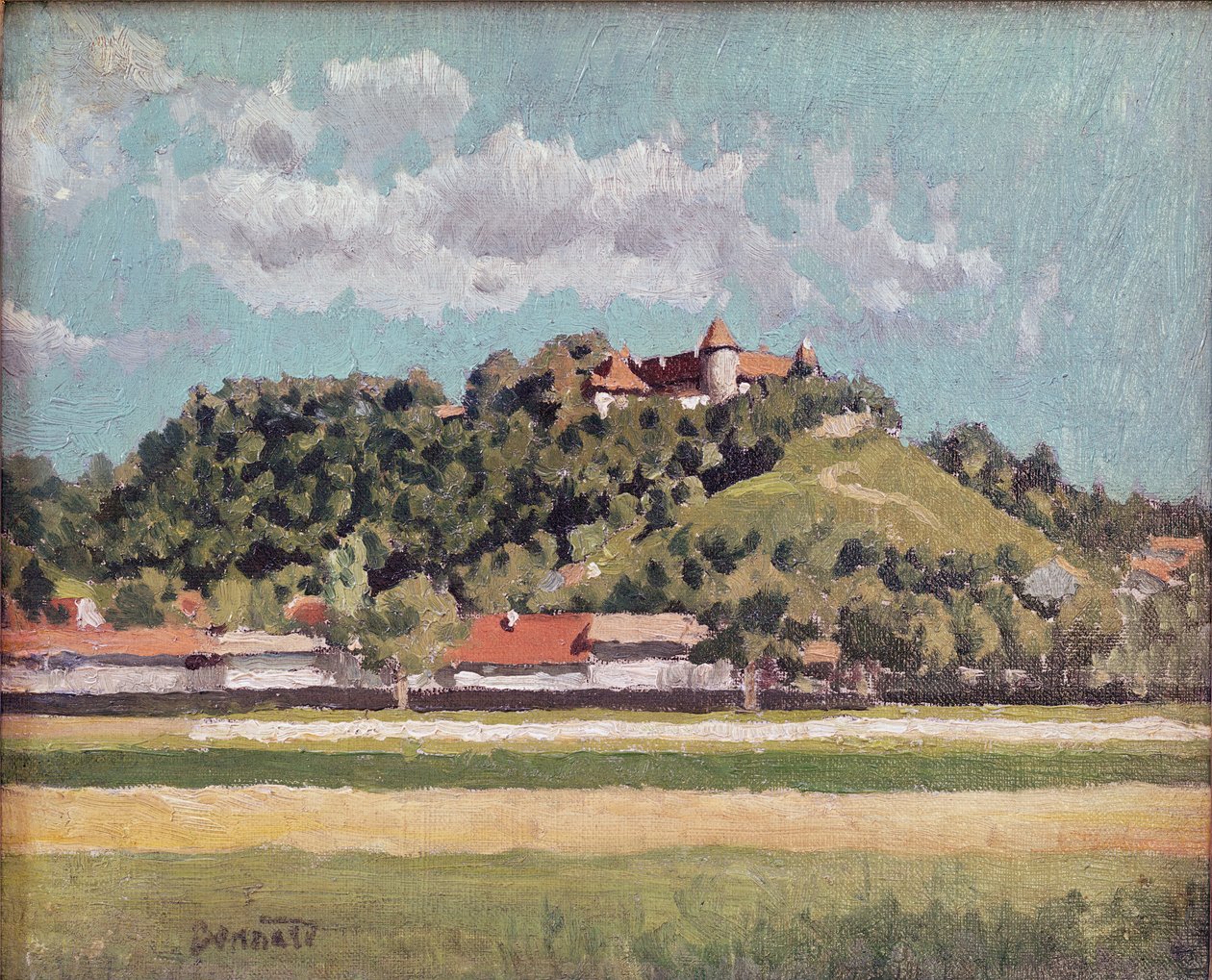 Chateau de Virieu i Dauphine, ca. 1888 af Pierre Bonnard