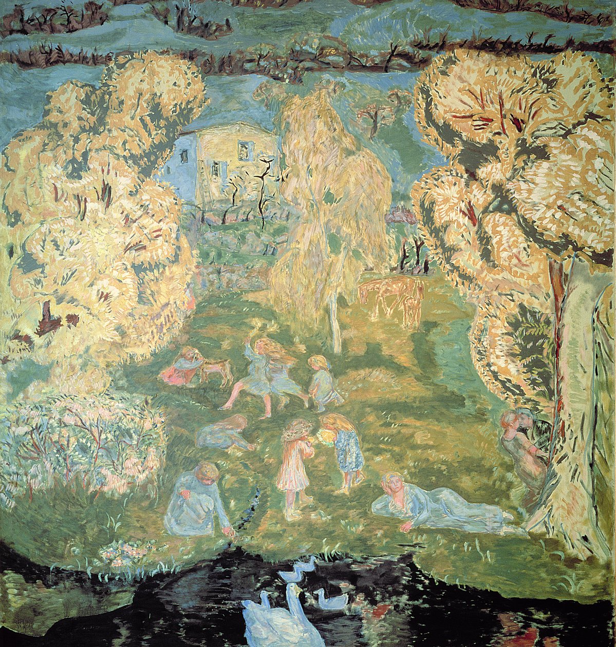 De første forårsdage på landet, 1912 af Pierre Bonnard