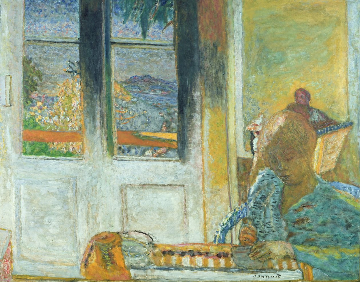 De franske vinduer eller, Morgen i Le Cannet, 1933 af Pierre Bonnard