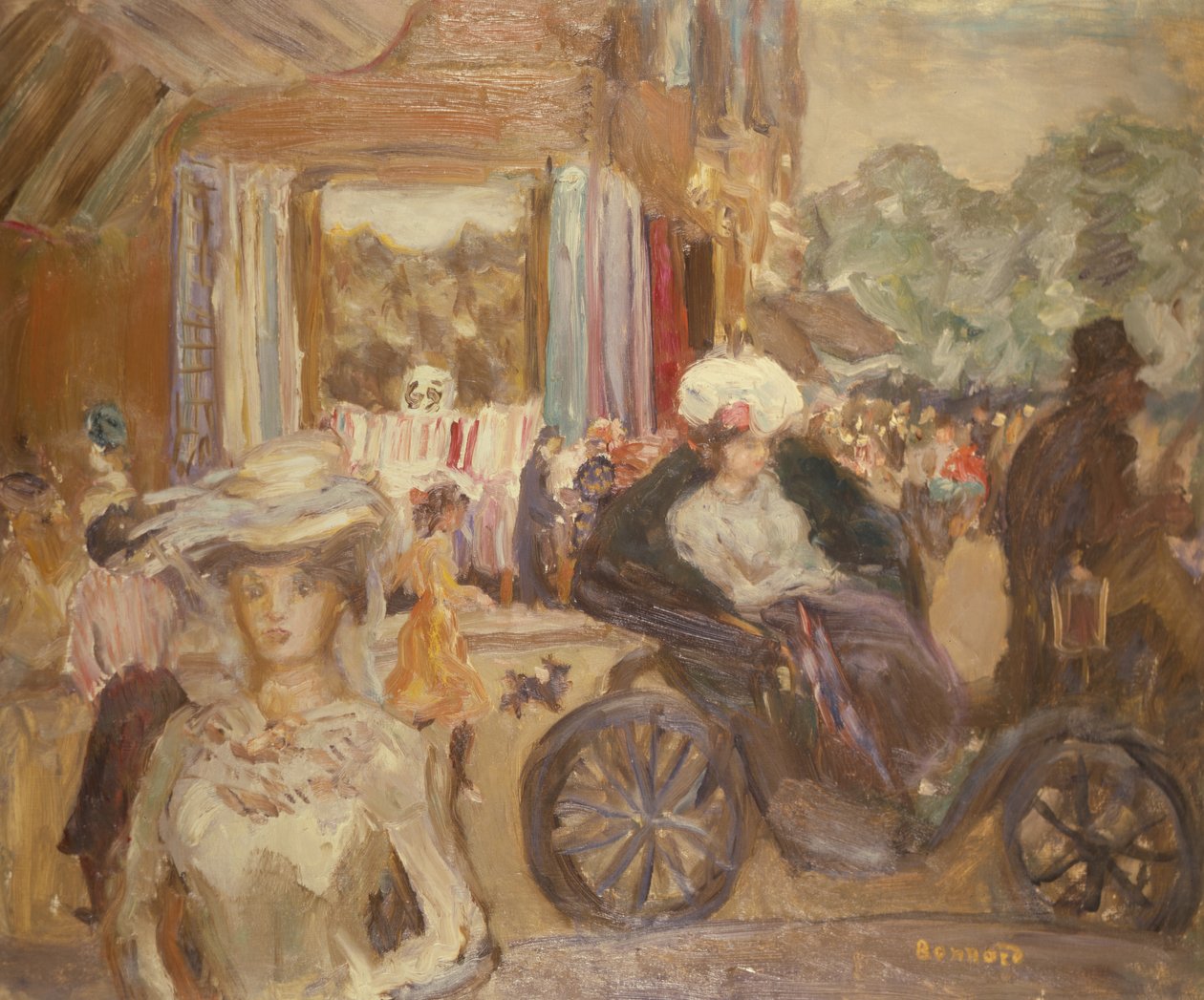 Hackney-vognen af Pierre Bonnard