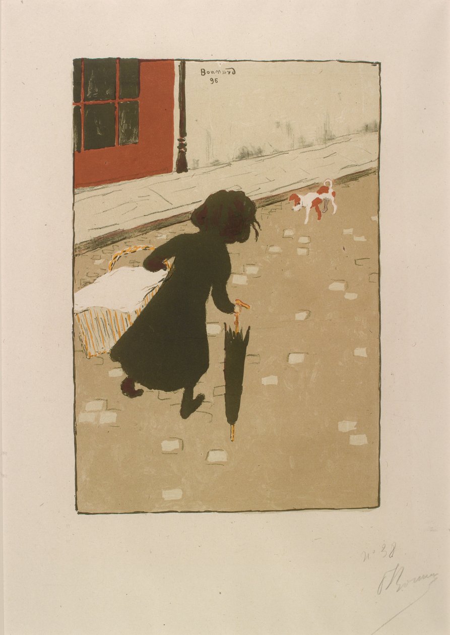 The Little Laundry Girl fra Album of Painter-Printmakers af Pierre Bonnard