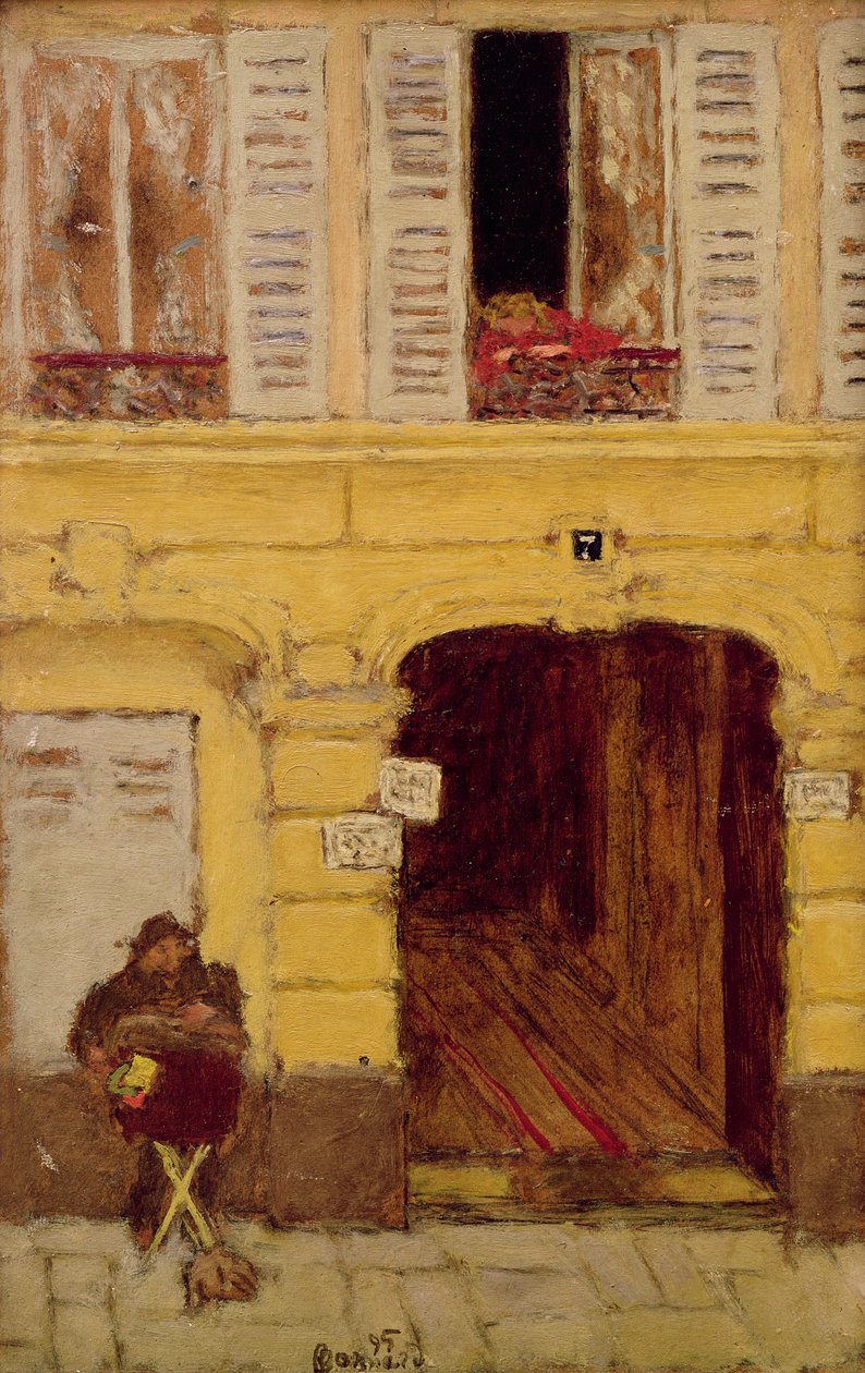 The Organ Grinder, 1895dani af Pierre Bonnard