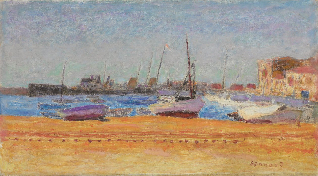 Havnen i Cannes; Le port de Cannes, ca. 1924 (olie på lærred) af Pierre Bonnard