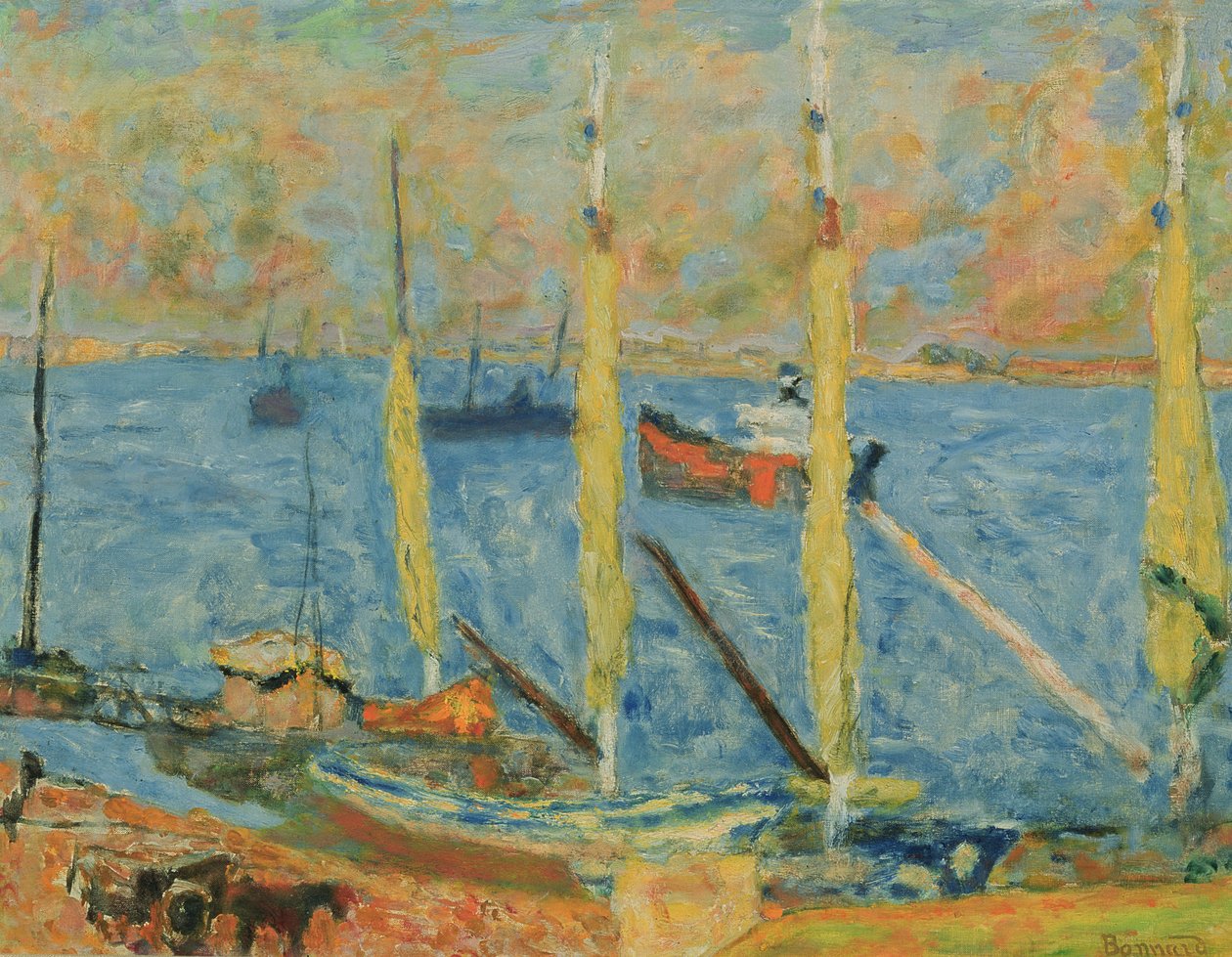 Havnen i St. Tropez, 1930 af Pierre Bonnard