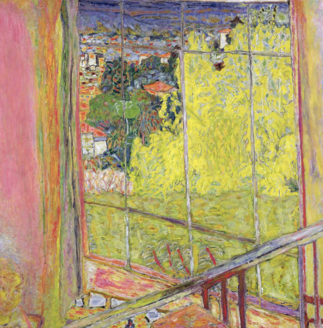 Studiet med mimosa af Pierre Bonnard