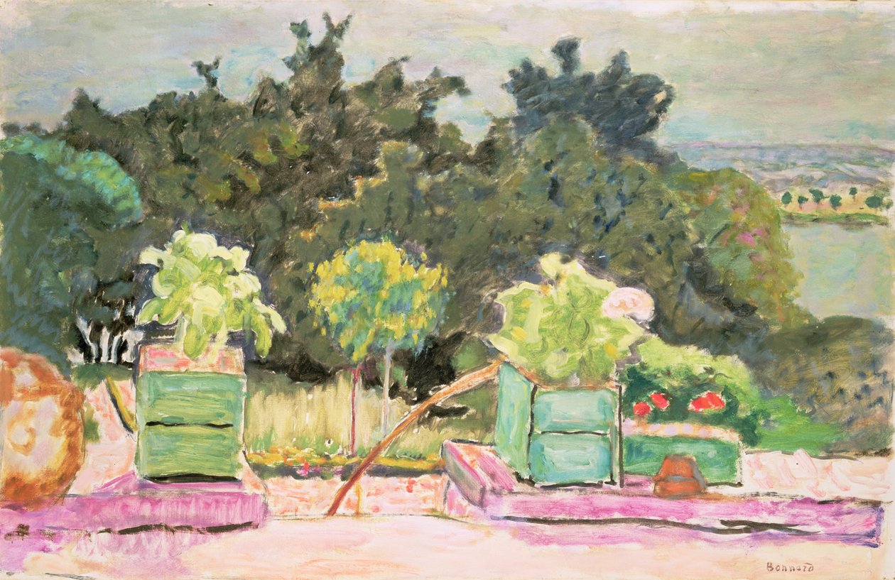 The Terrace at Vernonnet, 1913 af Pierre Bonnard