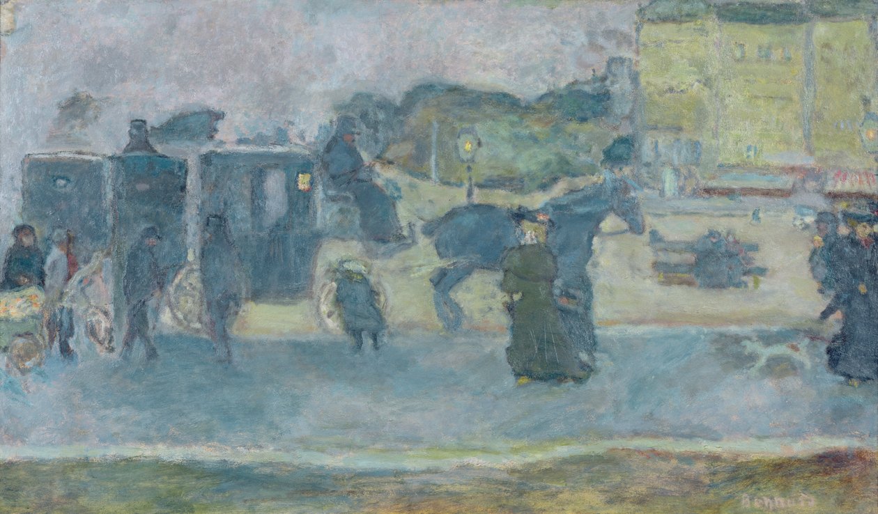 De to Hackney Cabs af Pierre Bonnard