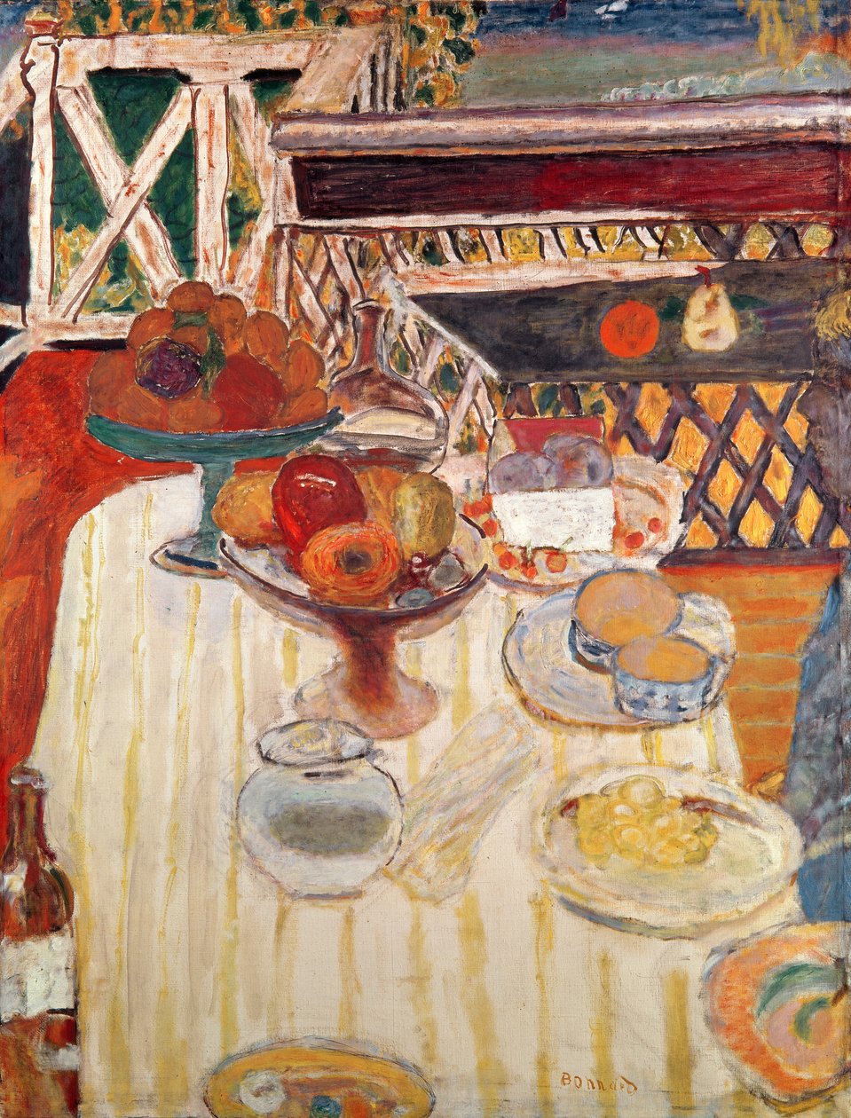 Den hvide dug af Pierre Bonnard