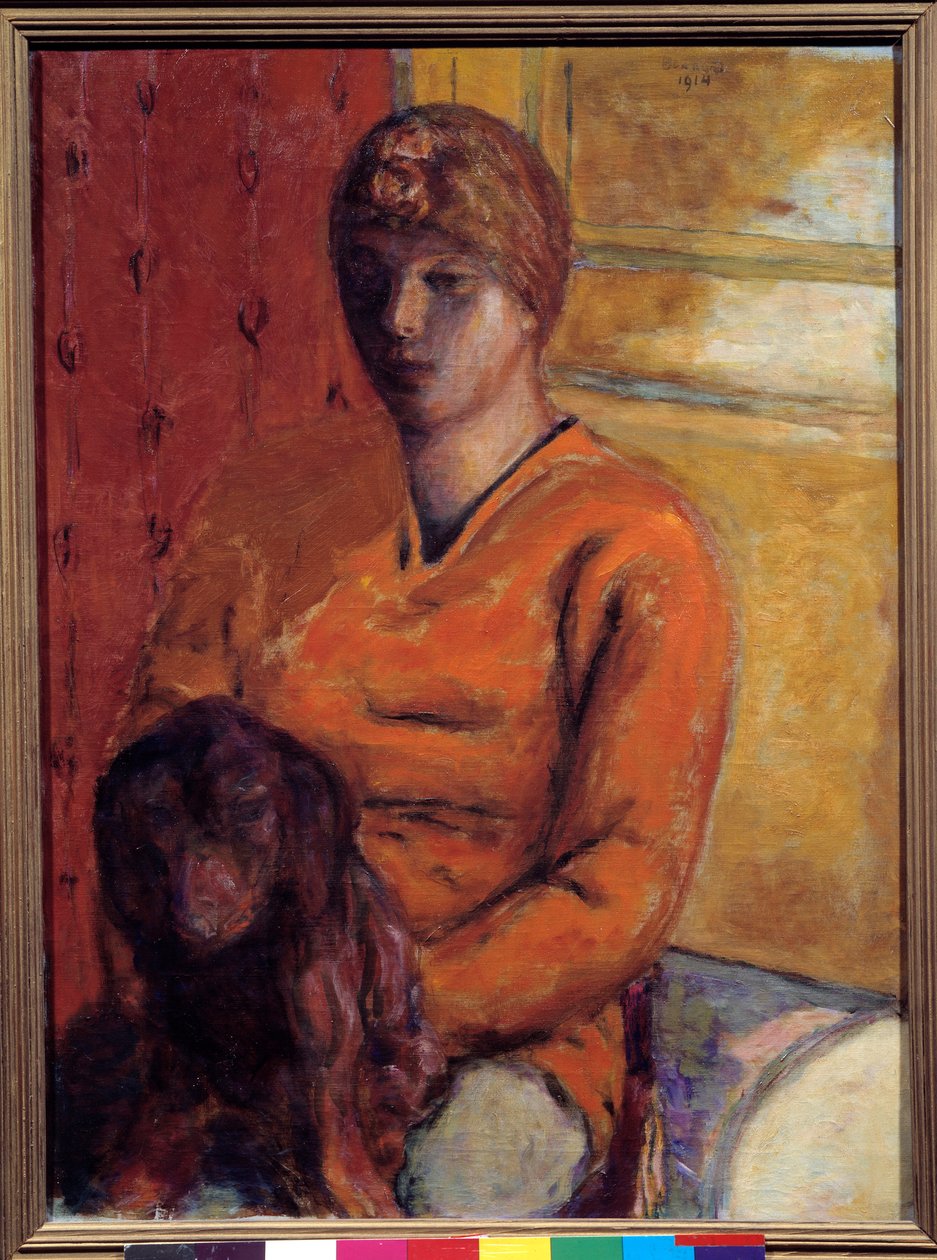 Hundekvinden. Maleri af Pierre Bonnard (1867-1947), 20. århundrede. Grenoble, Musee des Beaux Arts. af Pierre Bonnard