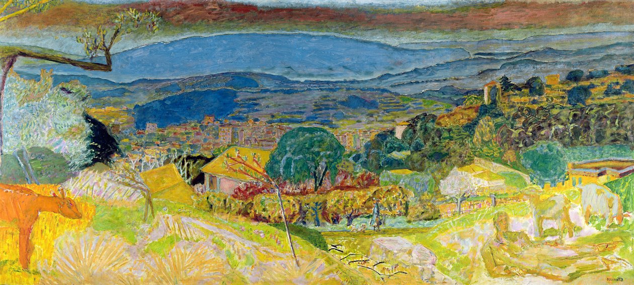 Udsigt over Le Cannet, 1928 af Pierre Bonnard