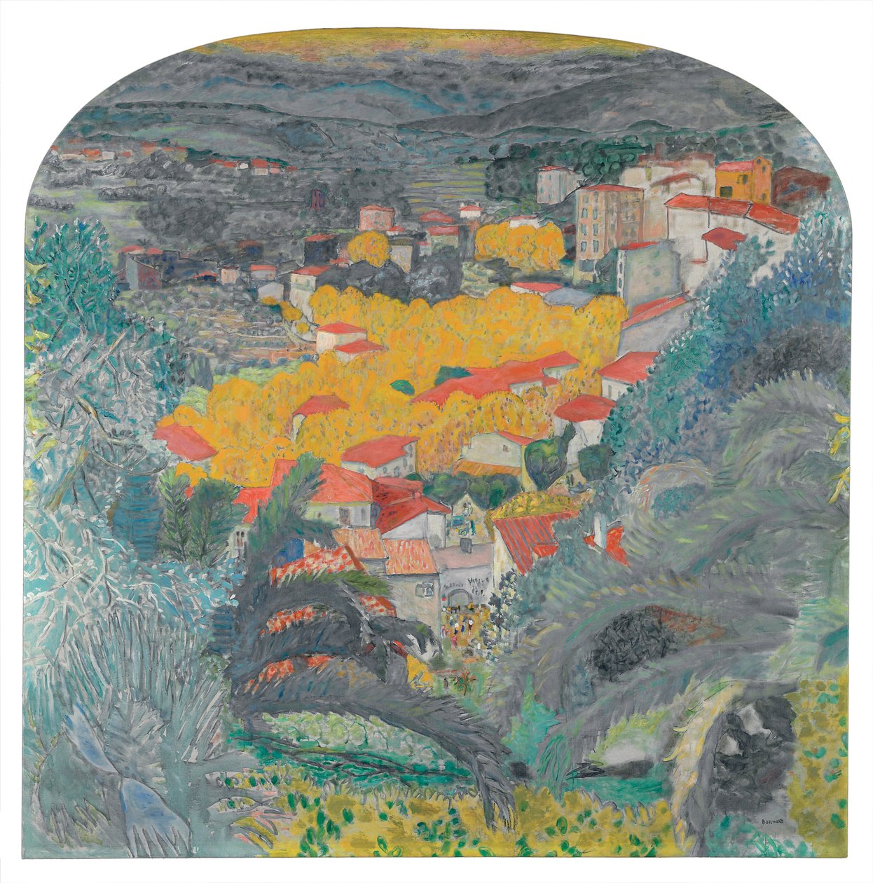 Udsigt over Le Cannet; Udsigt over Le Cannet af Pierre Bonnard