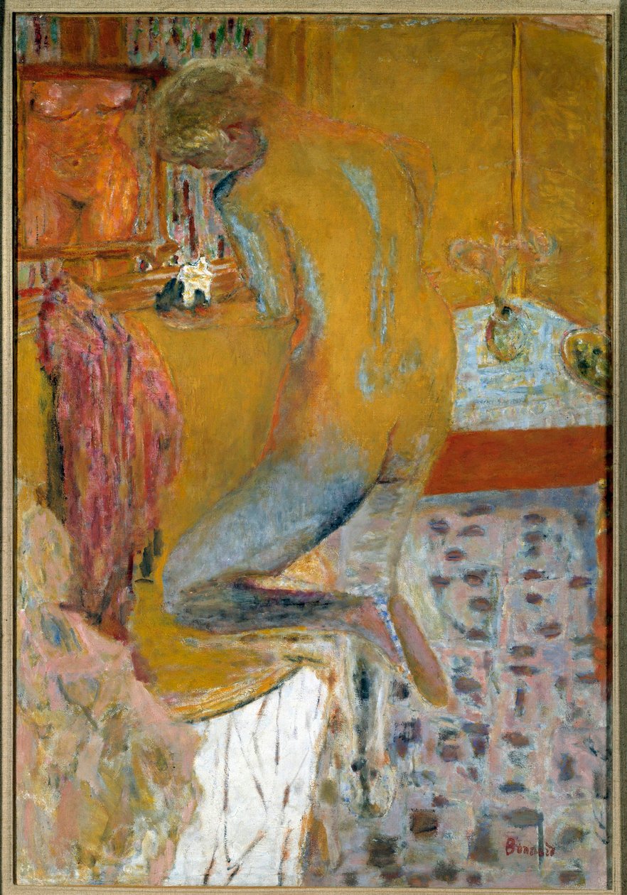 Kvinde har sit toilet af Pierre Bonnard