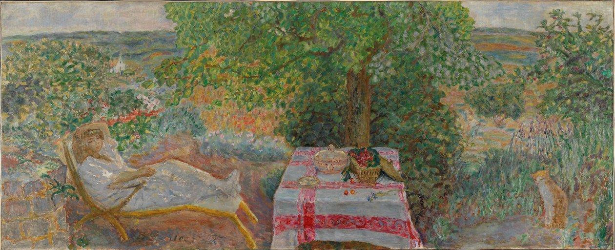 Woman in a Landscape, ca. 1914 (olie på lærred) af Pierre Bonnard