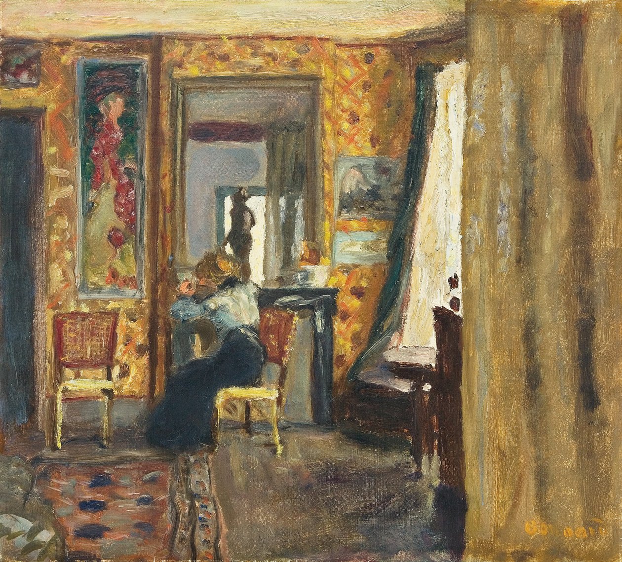 Kvinde i et interiør, ca. 1908 (olie på lærred) af Pierre Bonnard