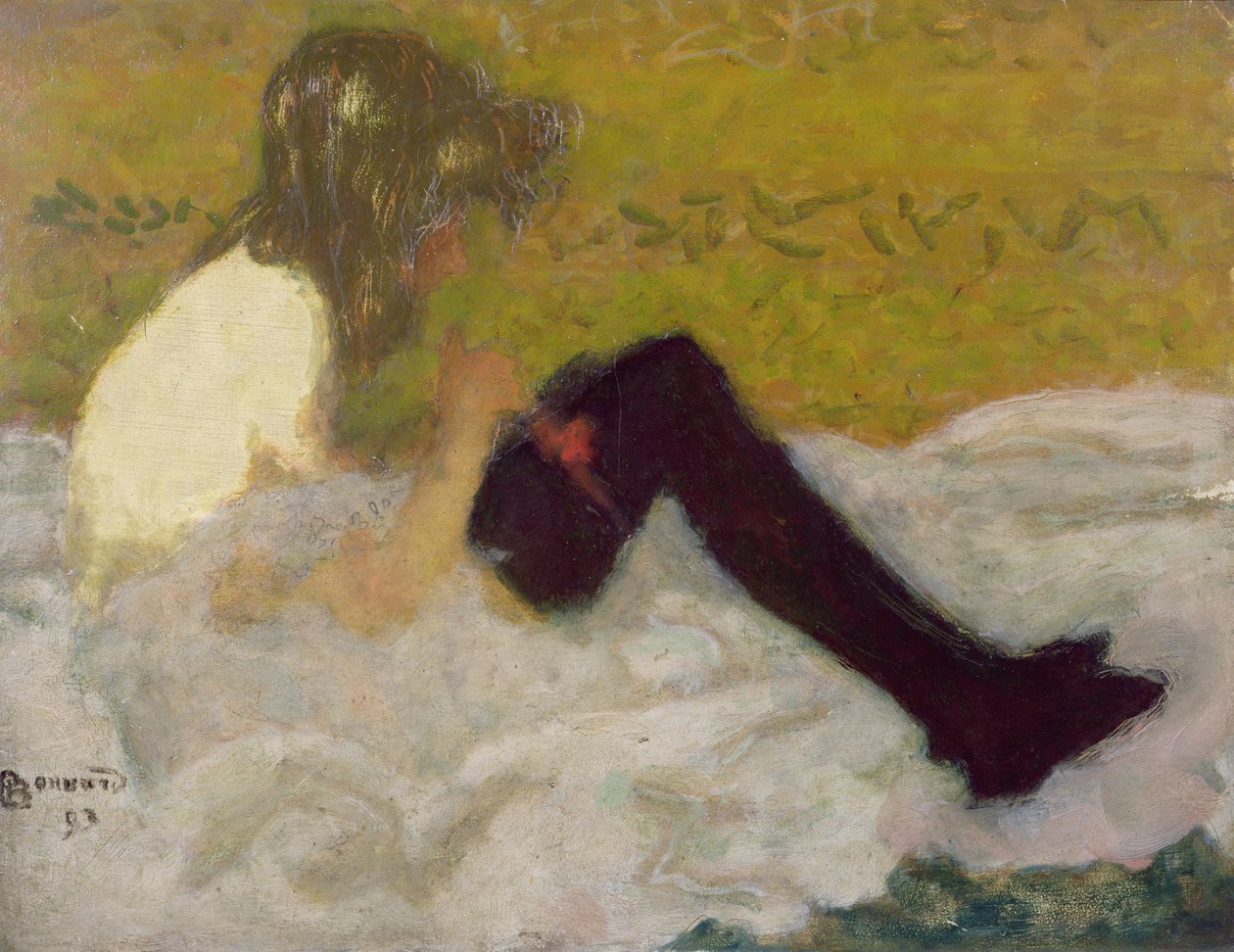 Kvinde med sorte strømper, 1893 (olie) af Pierre Bonnard