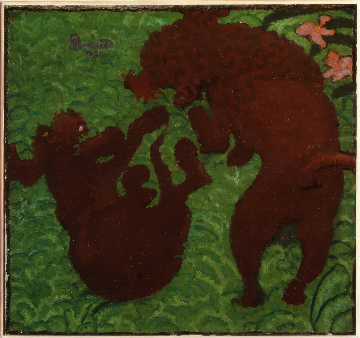 To spillehunde af Pierre Bonnard