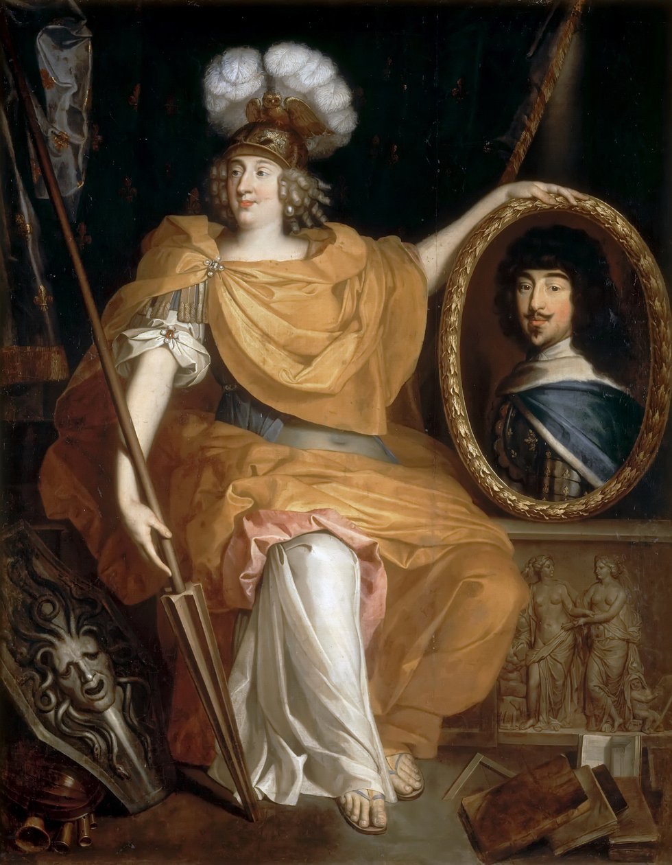 Portræt af Anne Marie Louise dOrléans, hertuginde af Montpensier af Pierre Bourguignon