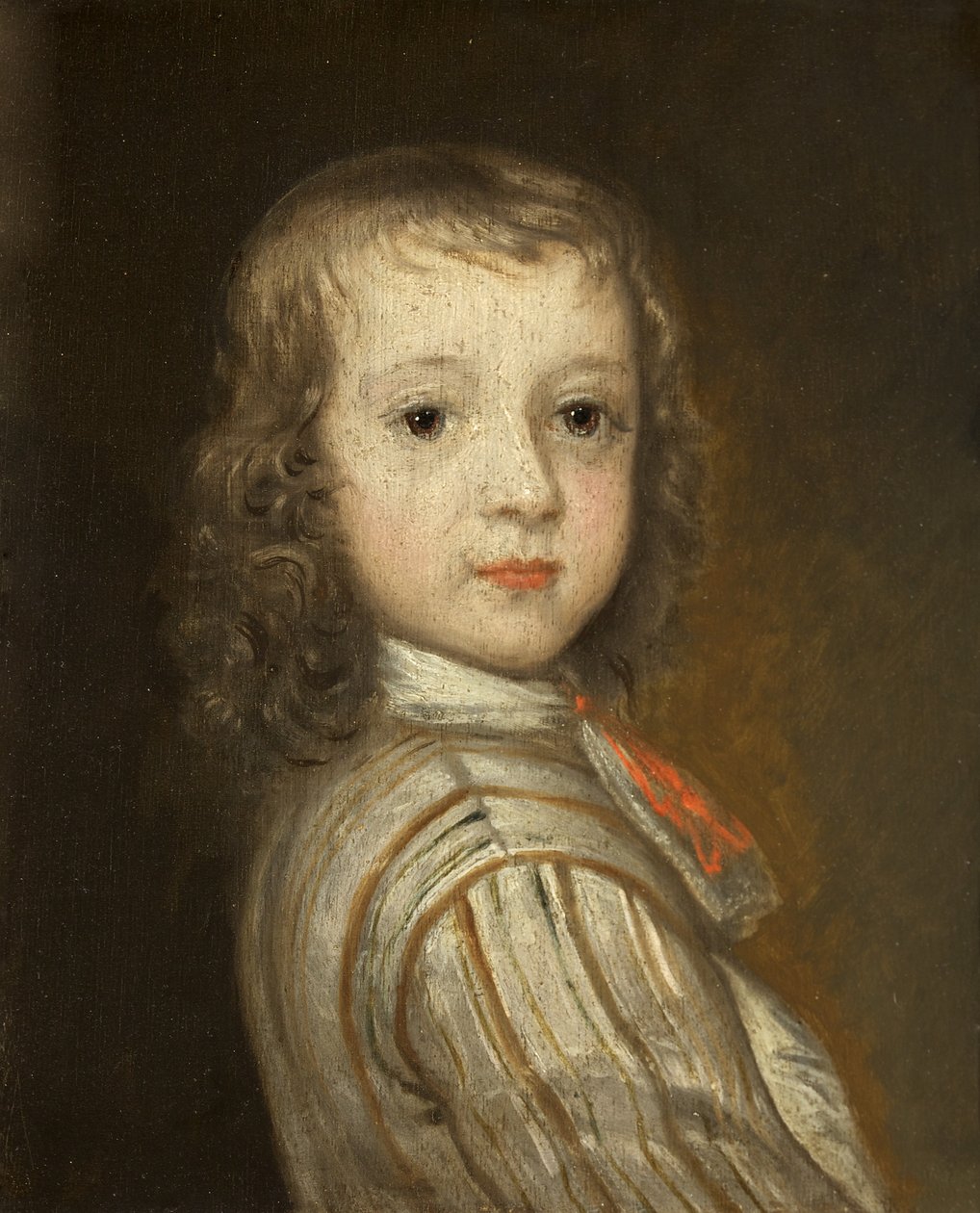 Portræt af Hugh Smyth som et barn, ca. 1670 (olie på panel) af Pierre Bourguignon