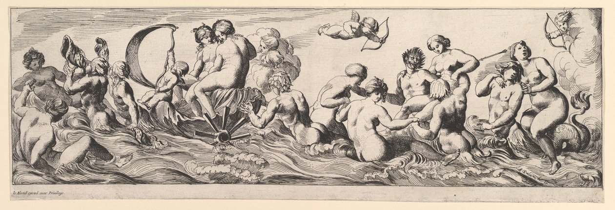 Bacchanal, 1600-tallet. af Pierre Brebiette