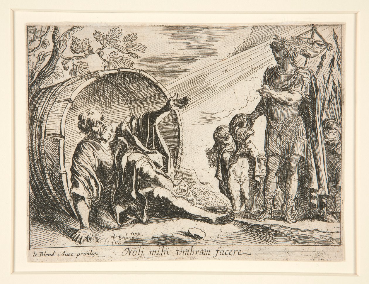 Diogenes og Alexander den Store af Pierre Brebiette