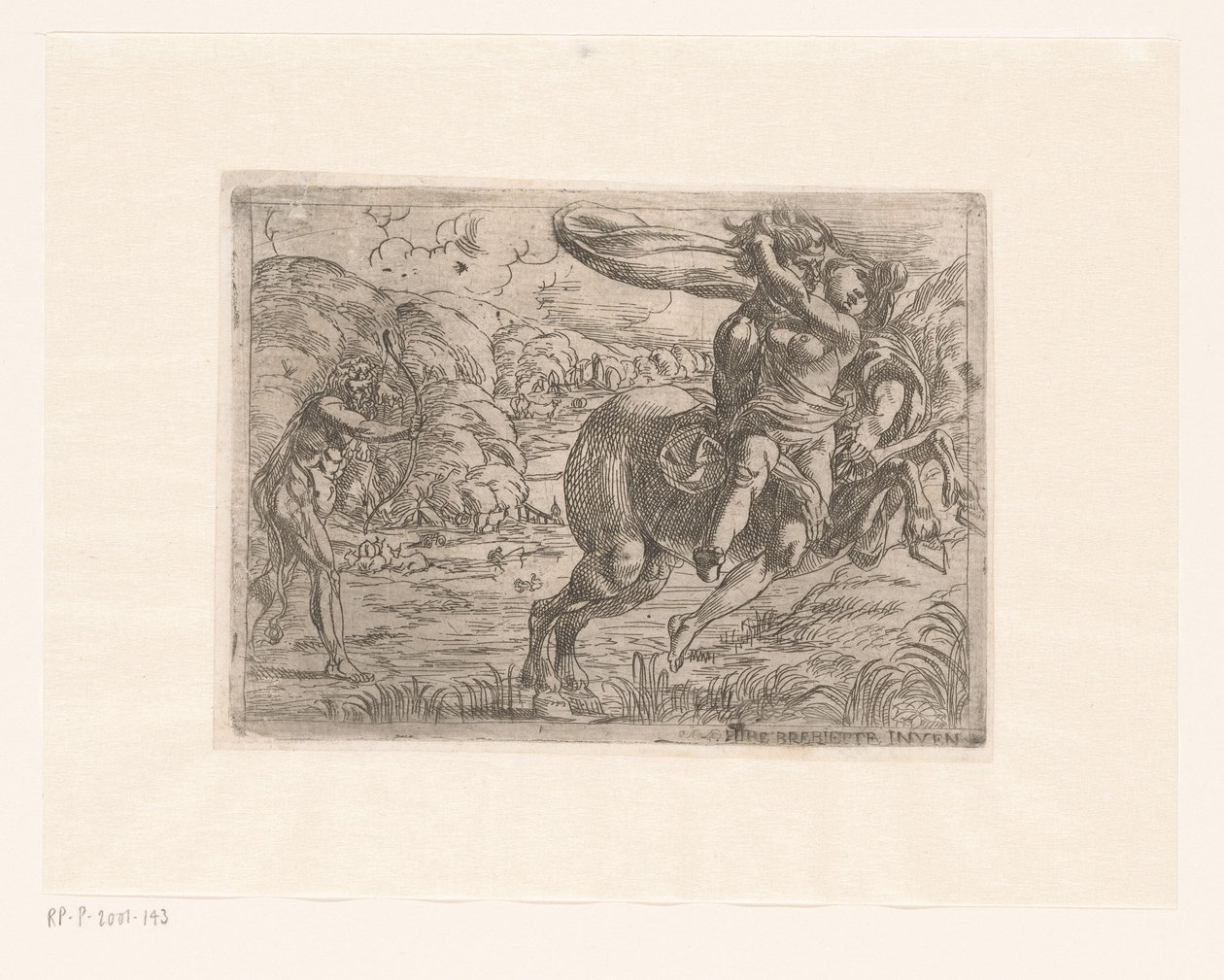 Hercules redder Deianira fra Nessus af Pierre Brebiette