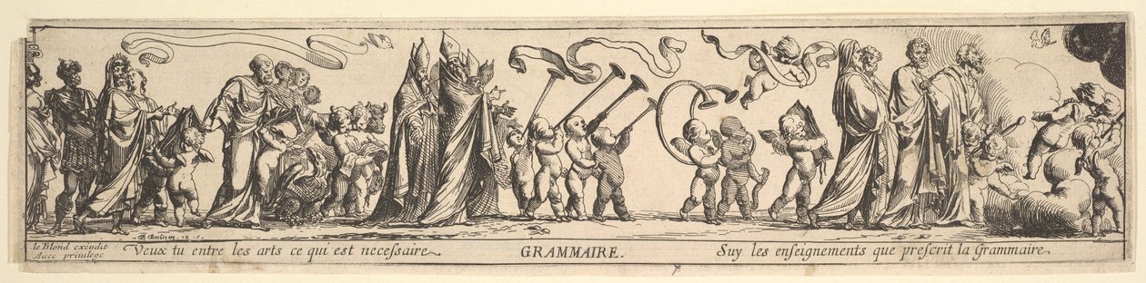 Grammatikkens triumf, 1600-tallet. af Pierre Brebiette