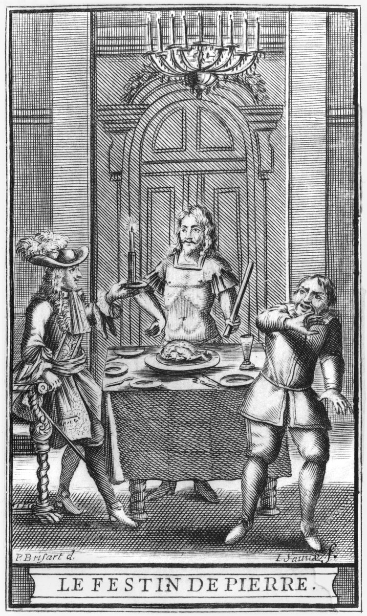Don Juan and the Commendatore, frontispice-illustration fra 
