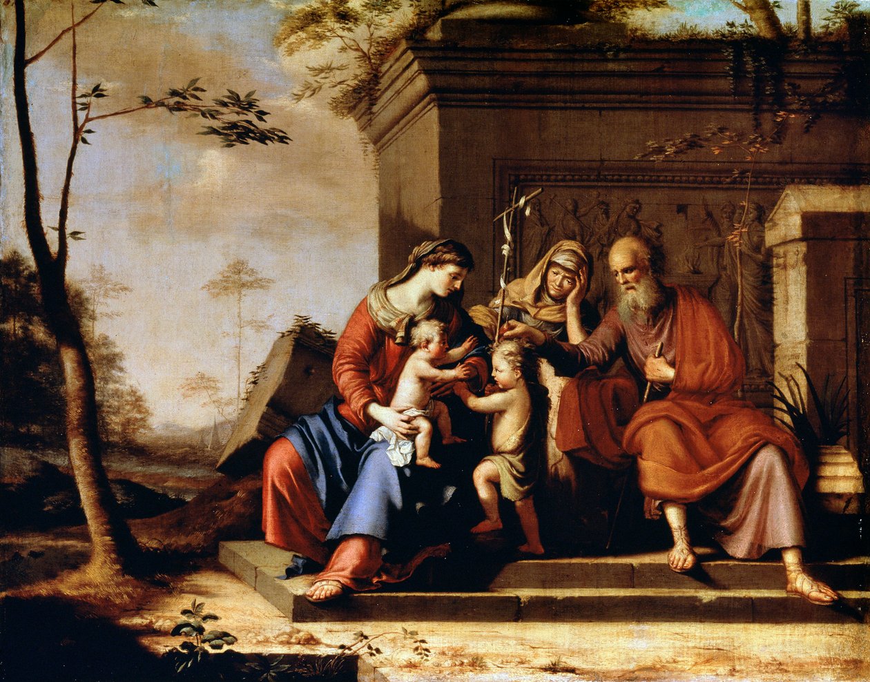Den hellige familie, 1655 af Pierre Cauchy
